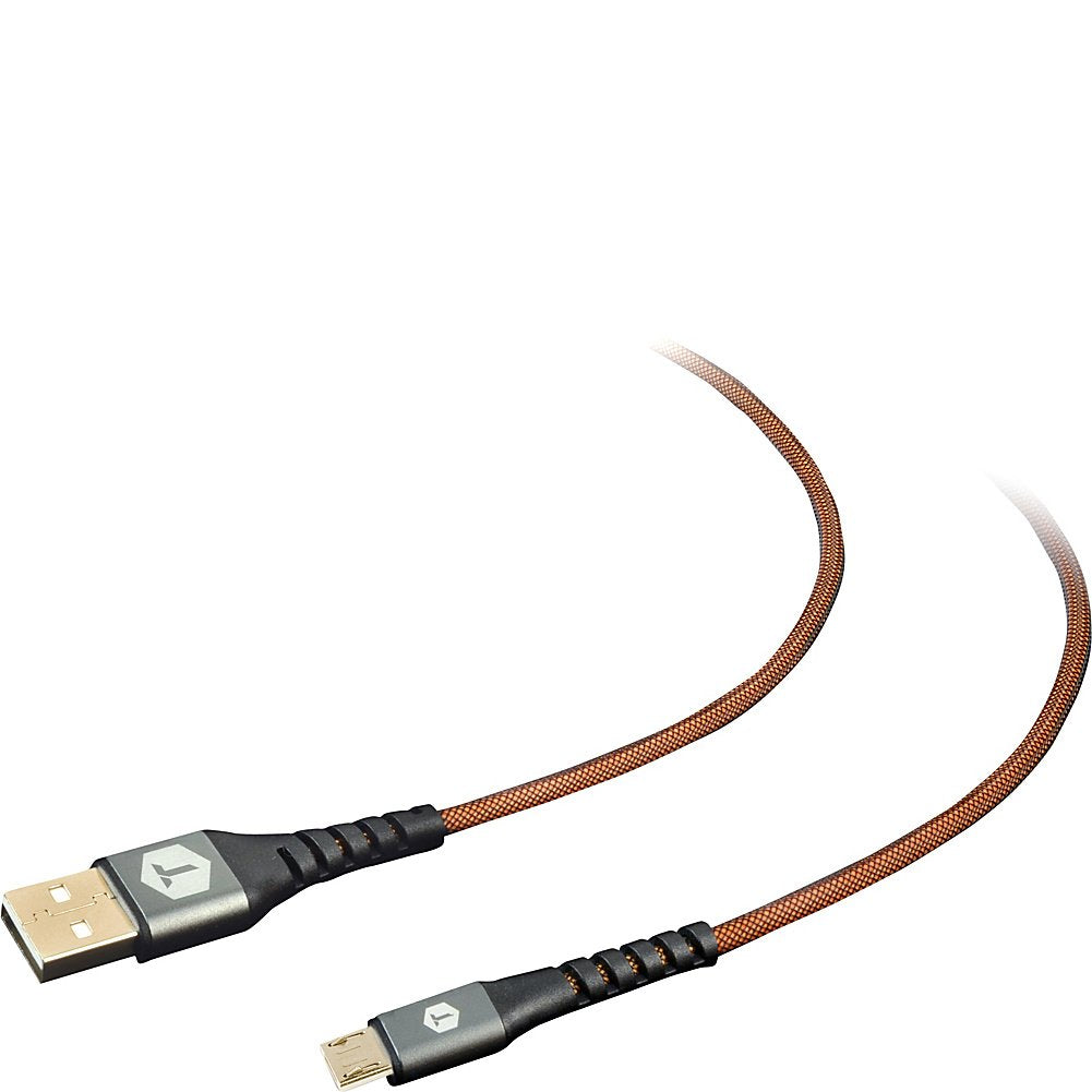 ToughTested 8' PRO Armor Weave Cable w/Slim tip: Micro USB (Black)