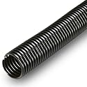2" Black Convoluted Nylon Sleeving - (5 ft.)