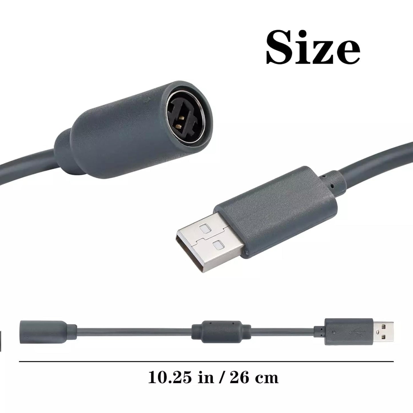Luhaomisky 1 Pcs Grey USB Breakaway Cable USB Breakaway Shifter Adapter Wheel Accessory for Logitech G920 G923 G27 G29