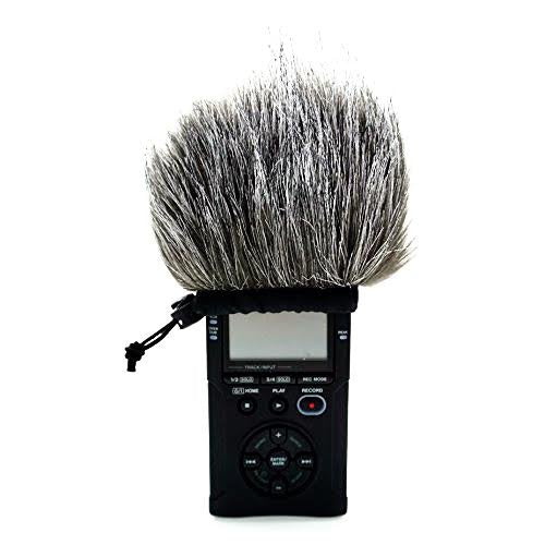 CamDesign Furry Microphone Windscreen Wind Muff Compatible with Portable Digital audio Recorders up to 10cmX14cm fits Zoom H4n H5 H6 Tascam DR-40