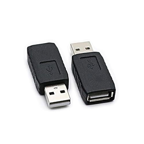 rgzhihuifz 2 Pack USB 2.0 AF/AM Adapter Type A Female to USB A Male Adapter Connector Converter Plug