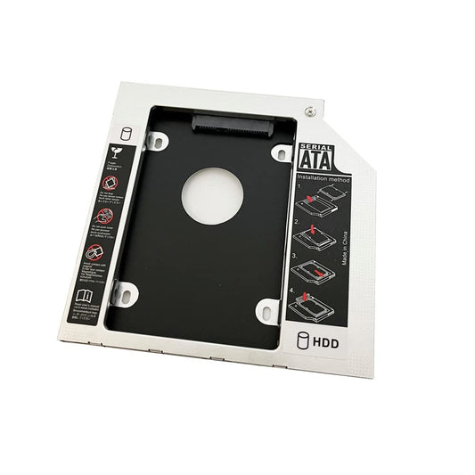 DY-tech 2nd Hard Drive SSD HDD Caddy Frame Tray for Dell Inspiron 17 5758 7737 i7 i5 SU-208CB DVD