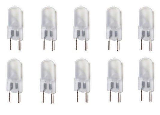 G8 Frosted Halogen Bulbs 20W G8 20 Watt 120V Halogen Light Bulbs T4 JCD Type 120V Bi-Pin Base G8 Lamp for Under Cabinet Puck Lighting, Frosted Glass