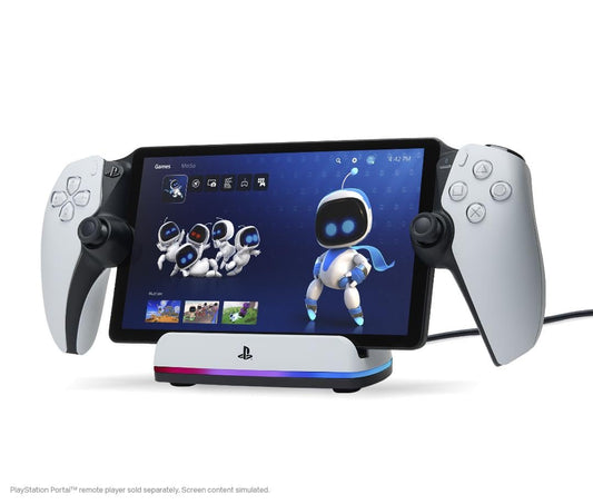 PowerA Charging Station for PlayStation Portal™ Remote Player with Lumectra™, RGB Lighting, USB Powered, Magnetic Charger, Charge and Display