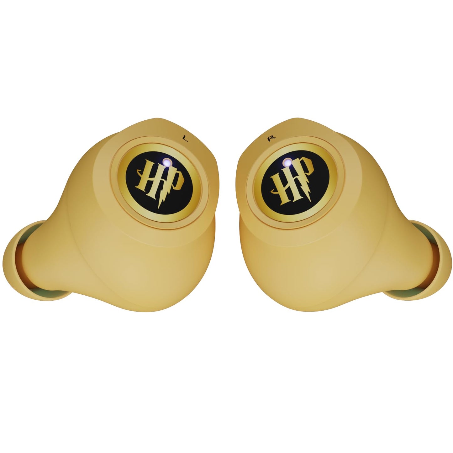iJoy Harry Potter Hufflepuff Wireless Bluetooth Earbuds with Charging Case, Built-in Mic, 30 Hr Playtime, Officially Licensed | Harry Potter Gifts
