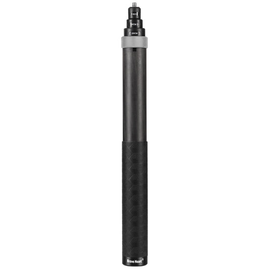 Funnyfox 33cm Extended to 2m Long True Carbon Fiber Super Long Extend Invisible Selfie Stick for insta360 X5 x4 Insta 360 X5 x4 x3 x2 x one r rs