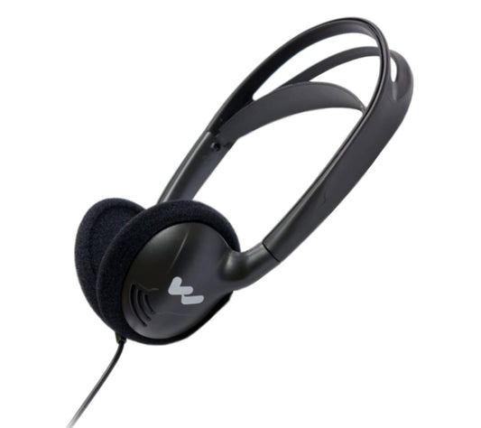 Williams Sound HED 027 Heavy-duty Folding Mono Headphones, Adult Size, 100mW Max Power Input, 3.5mm Plug, 39" Cord, Compatible with Williams AV