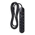 UNINEX 9ft 6-Outlet Power Strip, Black