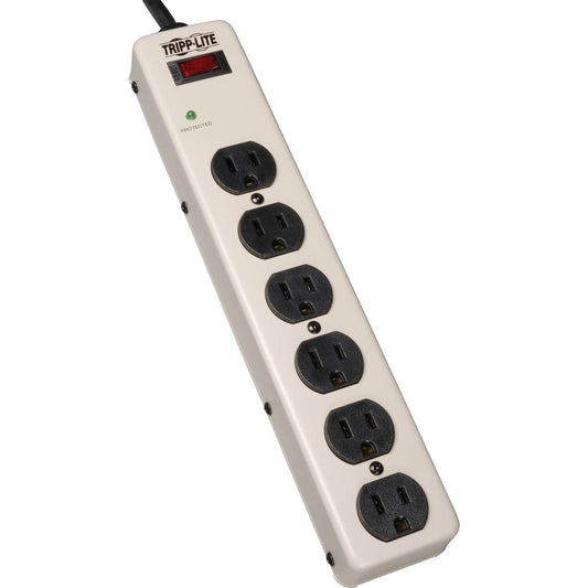Tripp Lite 6 Outlet Surge Protector Power Strip, 6ft Cord, Industrial, Metal, Lifetime Limited Manufacturer's Warranty (PM6NS)