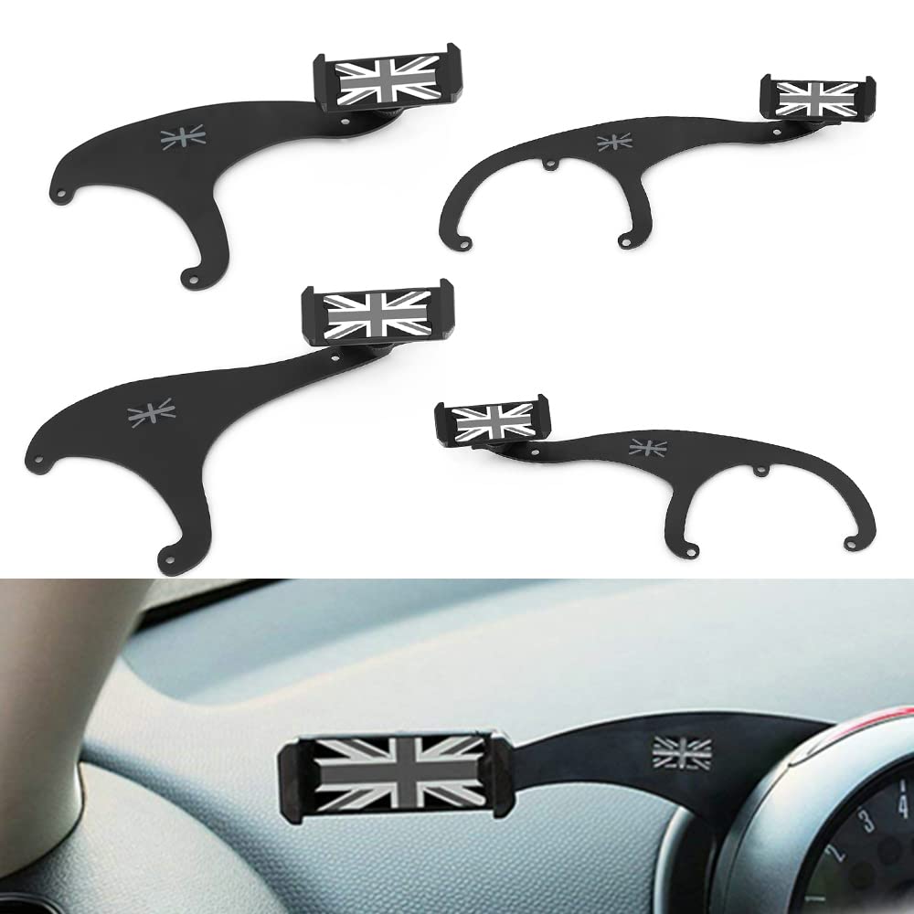 Heinmo for Cooper F54 Clubman F55 Hardtop F56 Hatchback 2014-2020 Smartphone Cell Phone Cup Mount Holder with Cradle Rotatable Clip(for 3.5-5.5 Inch