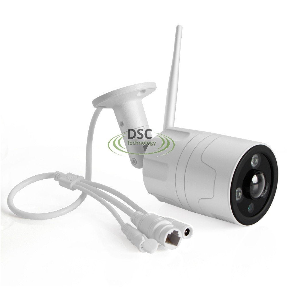 HD 5.0MP Bullet IP Camera WiFi Wireless Security CCTV Camera Fisheye Lens 180 Degrees View IR 20M Outdoor P2P APP CamHi Built-in 32GB SD Card