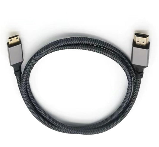 CAMKOO Mini HDMI to HDMI Cable 6.6FT, 4K 60Hz High Speed HDMI to Mini HDMI Cable Male Bi-Directional 2.0 Cord, for HDTV, Tablet, Camera and Camcorder