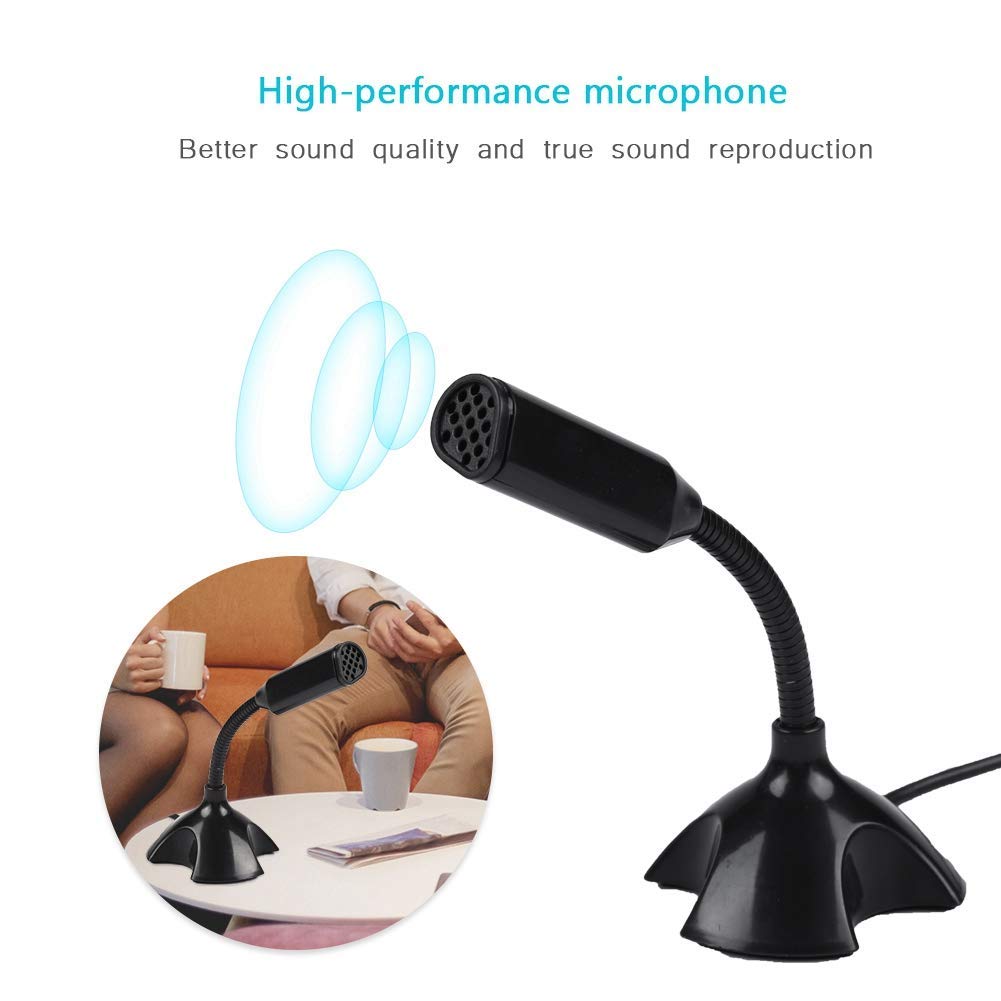 USB Computer Microphone, Plug &Play Desktop Condenser PC Laptop Mic, Compatible with Windows/Mac, Ideal for for Recording, Gaming, Singing, YouTube