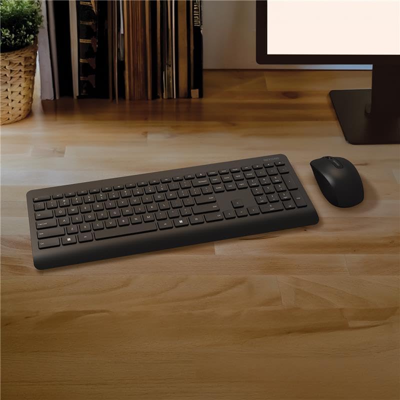 Incase Wireless Desktop 900 Keyboard and Mouse Combo - Designed by Microsoft - Quiet Touch Keys, Ambidextrous Design, Customizable Hotkeys, Two Year