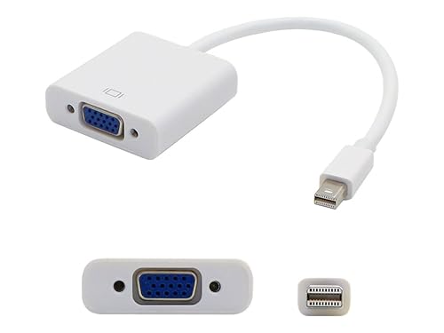 Addon-Networking 8" Mini-DP to VGA Adapter Cable, White (MDISPLAYPORT2VGAW)