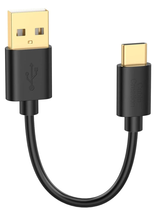 CableCreation Short USB C 6 inch, USB A to USB C Fast Charging Type C Data Cord for Power Bank, Galaxy S23, iPad Pro iPad mini, iPad Pro,iPhone