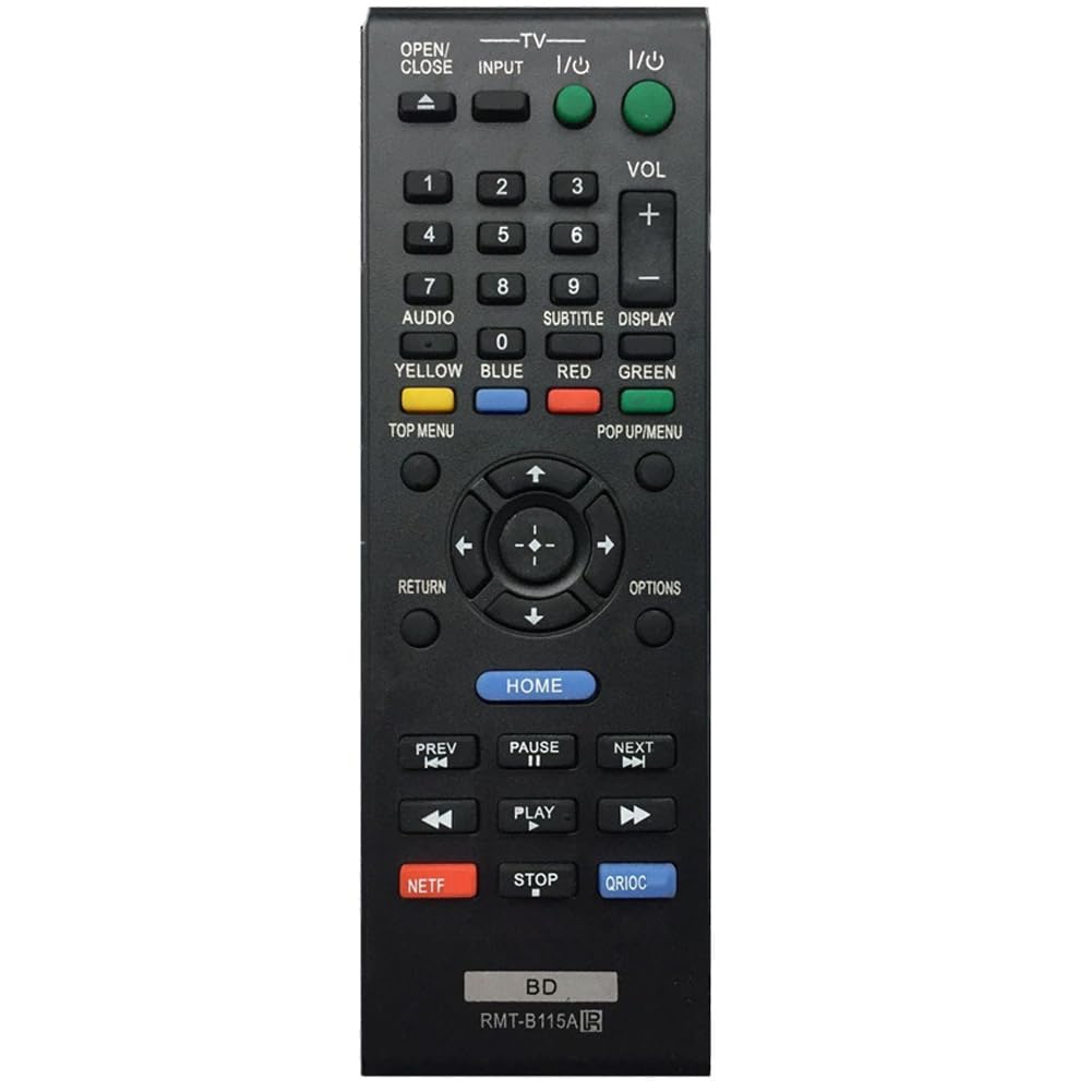 ZdalaMit RMT-B115A Replacement Remote Control fit for Sony Blu-Ray Disc DVD Player BDP-S480 BDP-S2100 BDP-S280 BDP-S580 BDP-S380