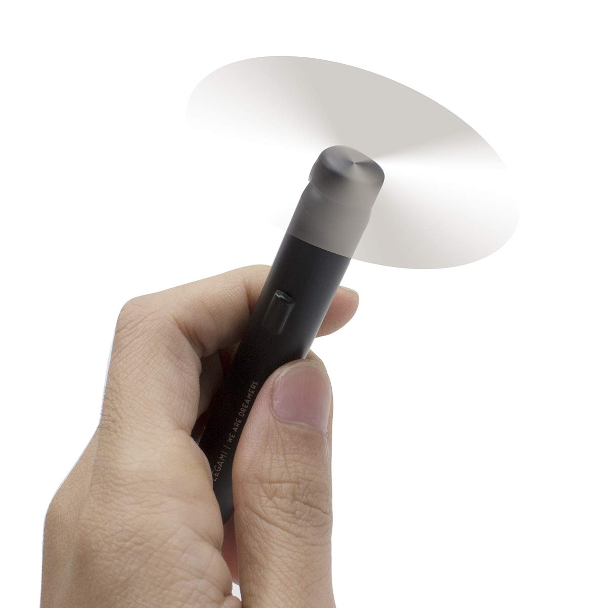 GS GLOWSEEN Pocket Fan, Mini Portable Handheld Fan AAA Battery Powered