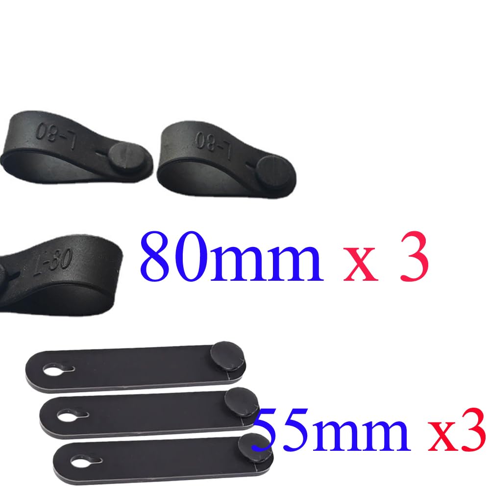 YehVeh 6 Pack Brake Line Ties Rubber Soft Bandage Strap Protector Wire Cable Cord Organizer for Motorcycle Bicycle Frame Protection Tubing Throttle