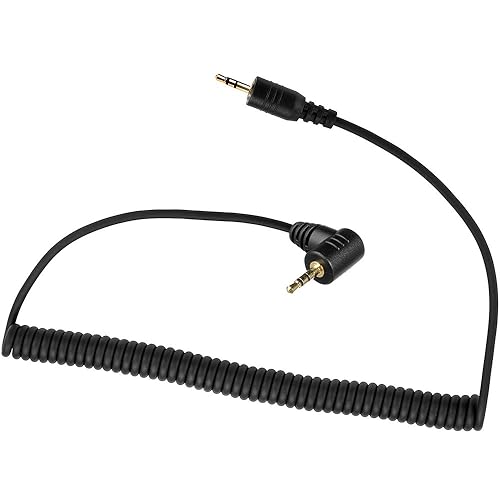 LGSHOP 2.5 mm Off Camera Remote Cable Shutter Release Connecting Cord C6/E3 Camera Connecting Plug Compatible with Canon Rebel PowerShot Pentax