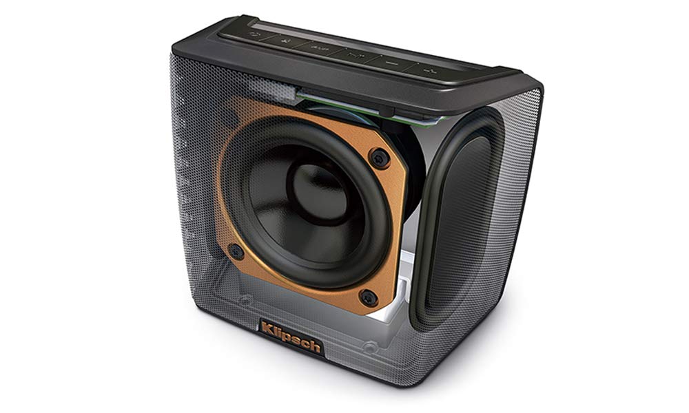 Klipsch Groove Portable Wireless Bluetooth Speaker with Long-Lasting Battery Life and Highly-Rated Bluetooth Connection (Black)