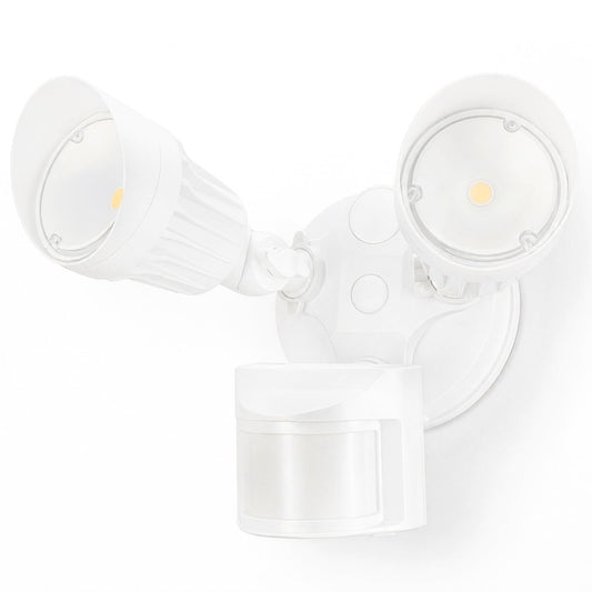 LEONLITE COB LED Security Light, Motion Sensor Outdoor Lights, Dusk to Dawn, 100-277V, ETL Listed, Adjustable Heads, Motion Detector Flood Light