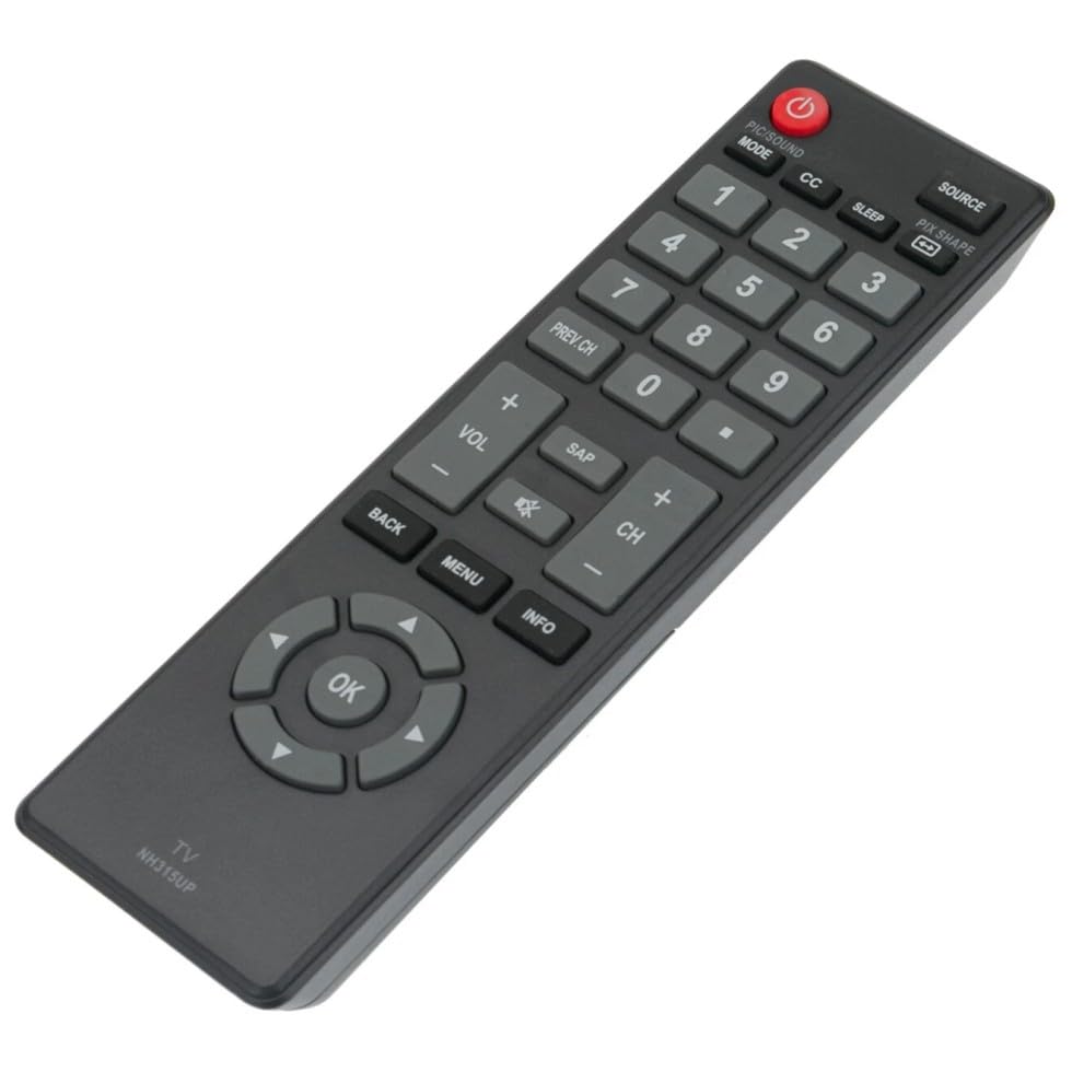 NH315UP Remote Control for Sanyo TV Remote, Used in The Living Room or Room, No Programming or Pairing Needed, Replacement TV Remote Compatible Models