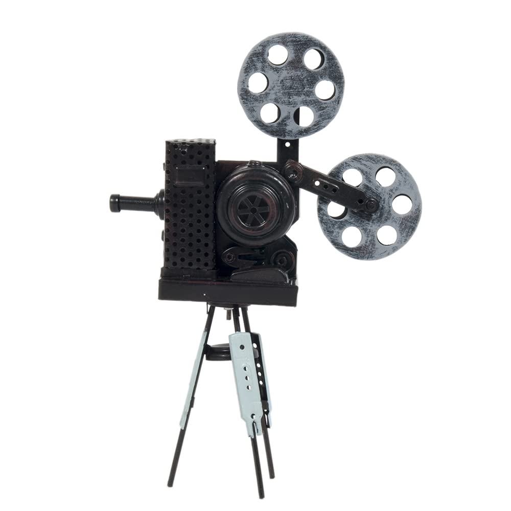 Old Modern Handicrafts Vintage Movie Projector Metal Model - Handmade from Metal - 8.5L x 3W x 12.5H Inches