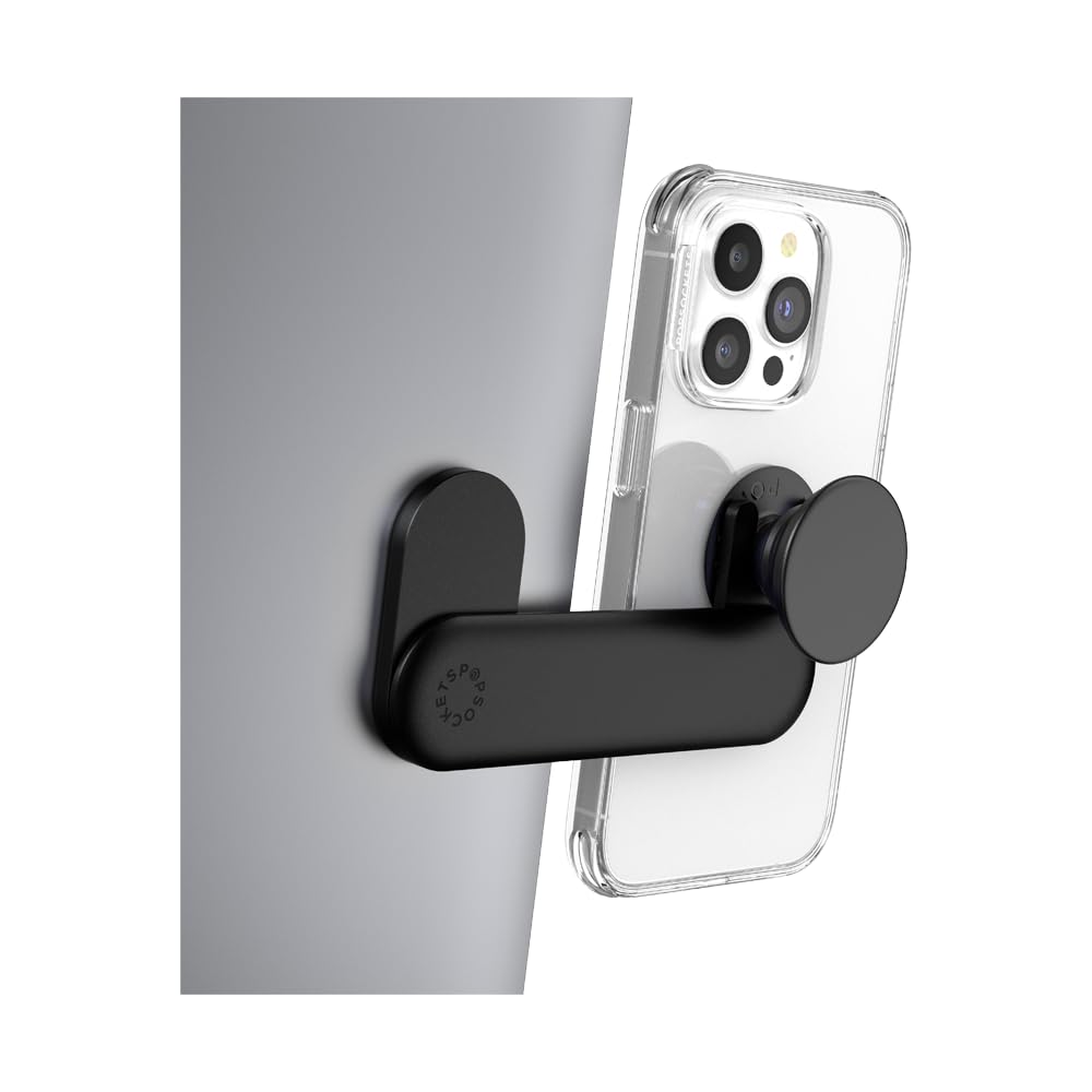 PopSockets Laptop Phone Mount for PopGrip - Black