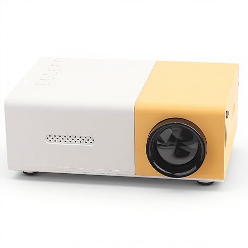 Smart Projector, Portable 6000 Lumens LED Mini Projector, 1080P Home Theater Video Projector Suitable for Outdoor Recreation and Home Theaters