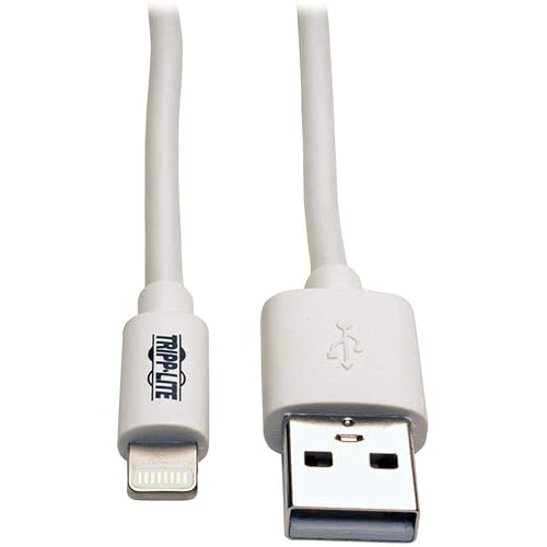 Tripp Lite USB-A to Lightning Charging & Data Cable, MFi Certified for Apple iPhone, iPad & iPod - White, 6 Feet / 2 Meters, 2-Year Warranty…