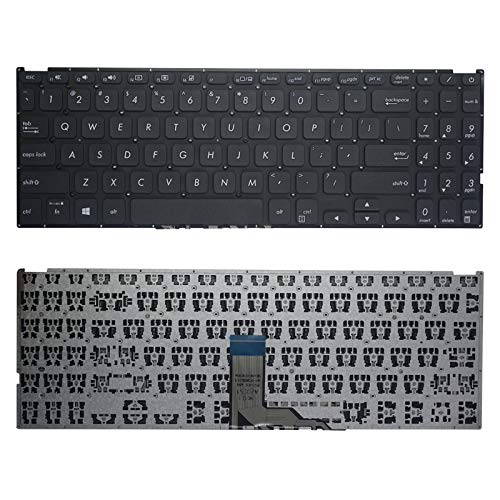 New US English Black Keyboard (Without palmrest) Replacement for Asus Vivobook X512 X512FA X512DA X512UA X512UB F512DA F512DA-WH31 F512FA F512FA-AB34