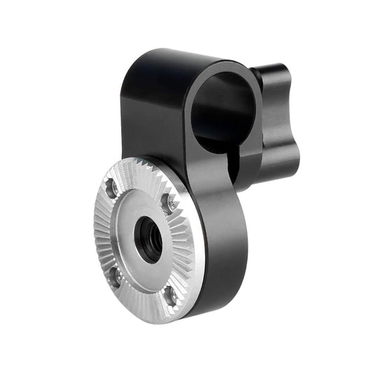 NICEYRIG Rosette Adapter with 15mm Single Rod Clamp, M6 Thread Rosette Mount Applicable for Camera Video Support System