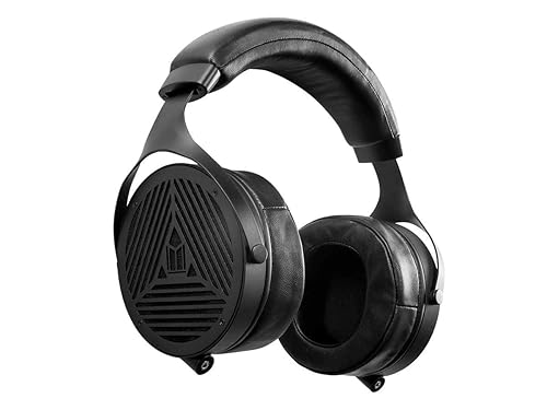 Monolith M1070 Over Ear Open Back Planar Headphones - Lightweight, Padded Headband, Plush and Removable Earpads, 106mm Planar Driver, 60 Ohms, Black