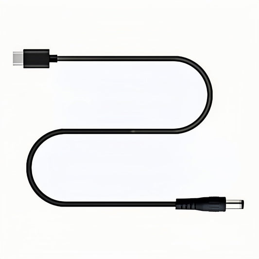 USB C to DC 5.5mm x 2.5mm(Compatible with 5.5x2.1mm) Power Cord, USB Type C Input to DC 12V 3A Out Power Cable, Work with PD Charger and Power Bank.