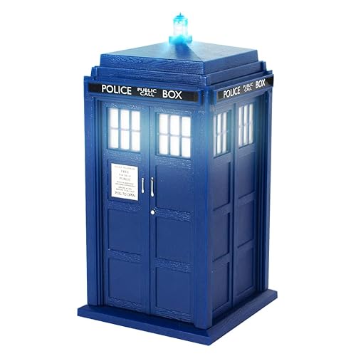 FAMETEK Doctor Who Tardis Bluetooth Speaker. Plays Music, Lights Up, Detailed Tardis Sounds Effects | Best Doctor Who Gifts. Doctor Who Collectibles