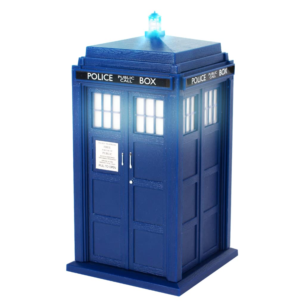 FAMETEK Doctor Who Tardis Bluetooth Speaker. Plays Music, Lights Up, Detailed Tardis Sounds Effects | Best Doctor Who Gifts. Doctor Who Collectibles