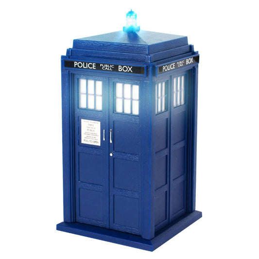 FAMETEK Doctor Who Tardis Bluetooth Speaker. Plays Music, Lights Up, Detailed Tardis Sounds Effects | Best Doctor Who Gifts. Doctor Who Collectibles