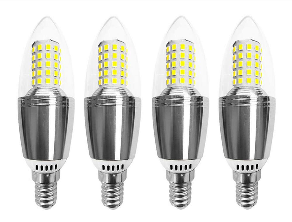 E14 LED Corn Bulbs 12W(100W-120W Incandescent Bulbs Equivalent) E14 Base Candelabra Light Bulbs 12 Watt LED Candle Bulbs,Daylight White 6000K