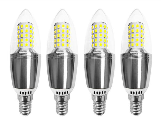E14 LED Corn Bulbs 12W(100W-120W Incandescent Bulbs Equivalent) E14 Base Candelabra Light Bulbs 12 Watt LED Candle Bulbs,Daylight White 6000K