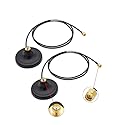 CORONIR 4G LTE Antenna Magnetic Mounting Base with 10ft SMA Male Antenna Extension Cable for 4G LTE WiFi Router Gateway Modem Hotspot Adapter Mobile