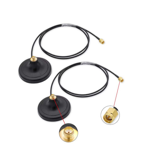 CORONIR 4G LTE Antenna Magnetic Mounting Base with 10ft SMA Male Antenna Extension Cable for 4G LTE WiFi Router Gateway Modem Hotspot Adapter Mobile