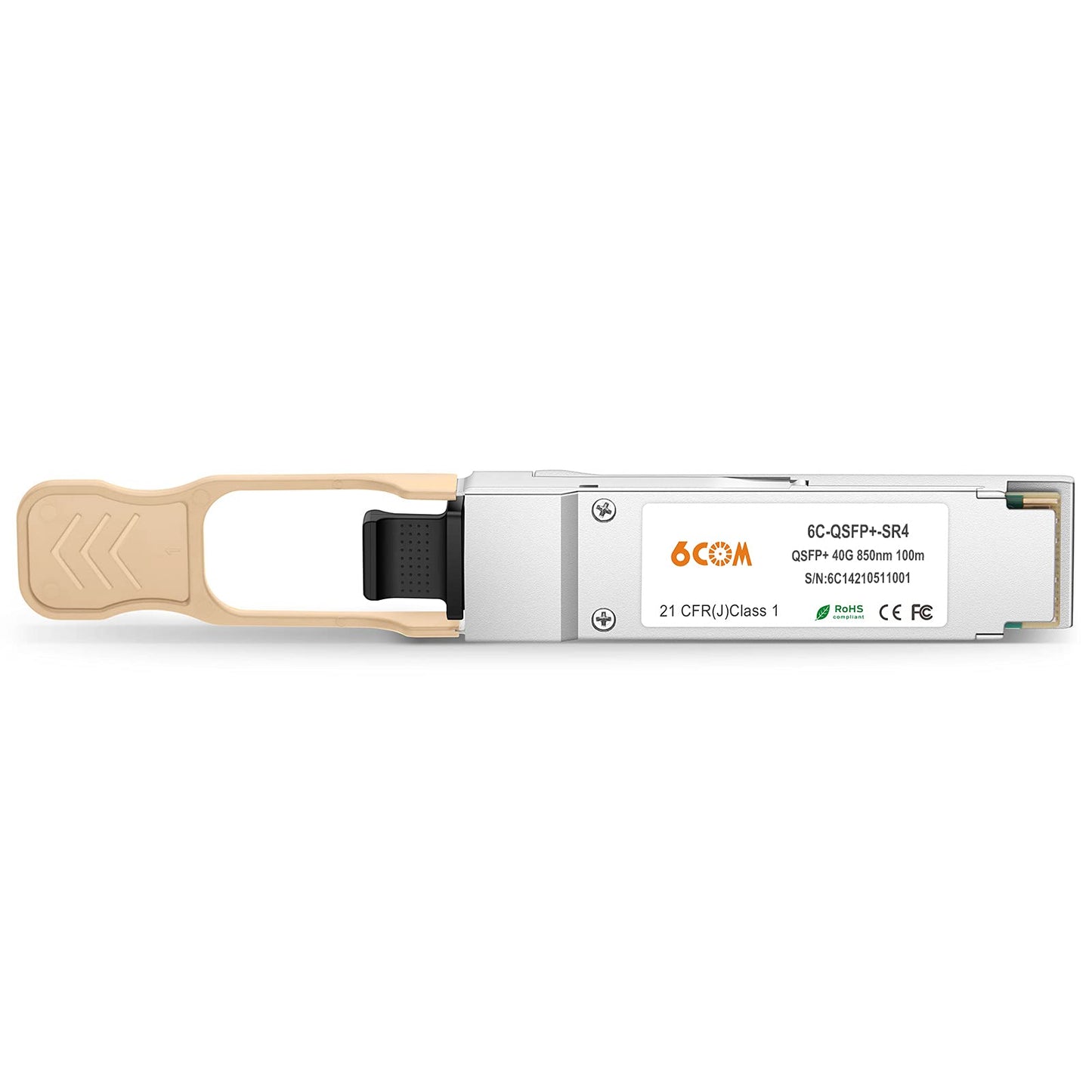 6COMGIGA 40GBASE-SR4 QSFP+ 850nm 150m DDM MMF Transceiver, 40 Gigabit QSFP+ MPO Multi-Mode Module Compatible with Cisco QSFP-40G-SR4
