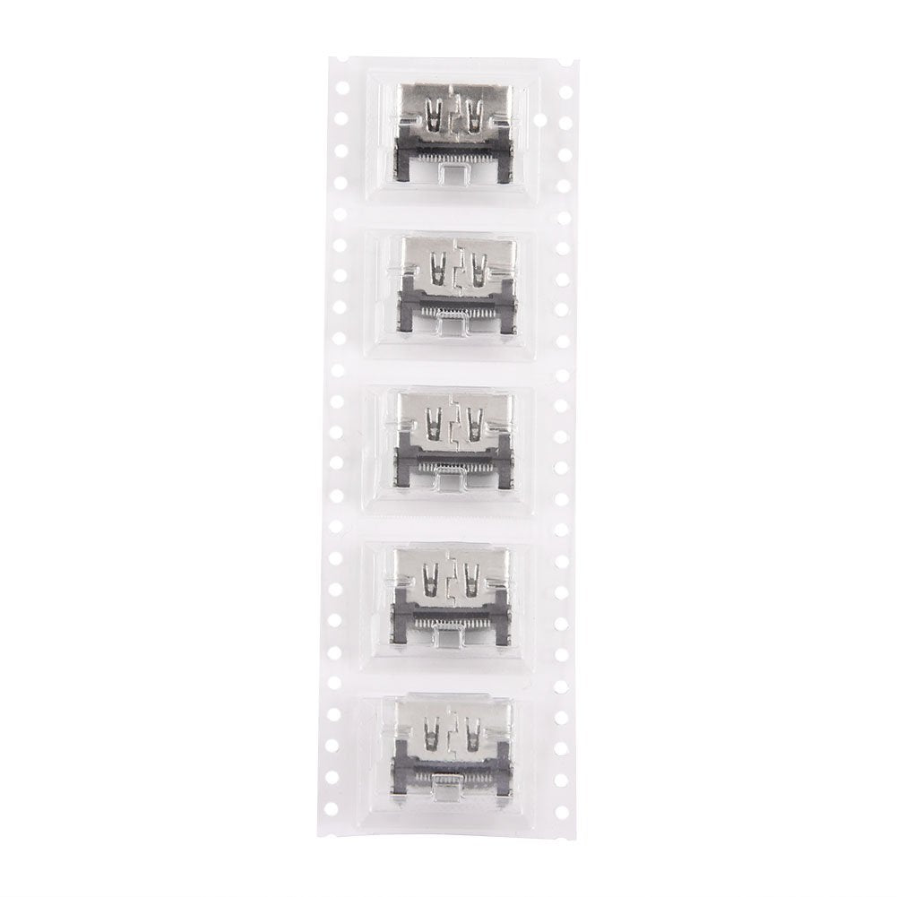 Zerone 5Pcs HDMI Port for, HDMI Port Socket Interface Connector Replacement Repair Part for 4 Console