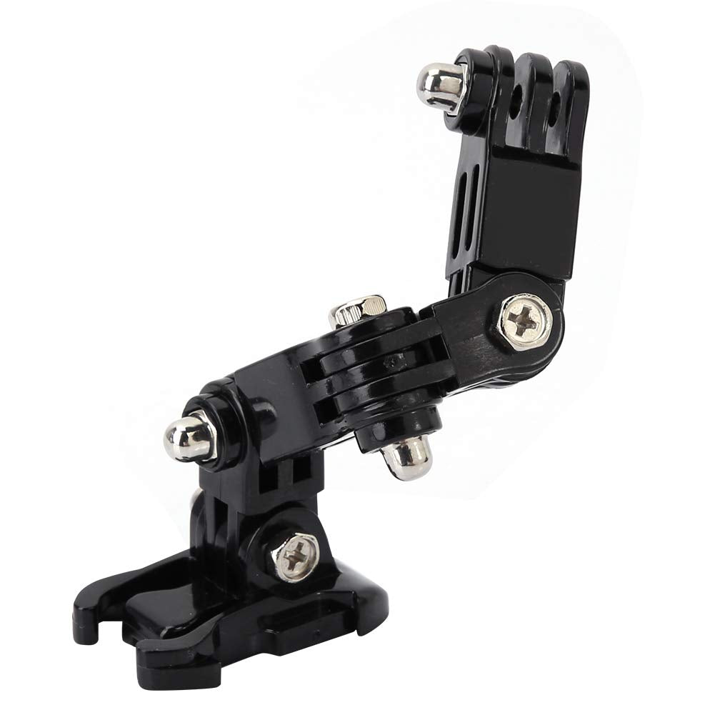 Serounder Helmet Mount Arm Adjustable Bracket Sports Camera Housing Adapter with Curved Adhesive Pad for Xiaoyi