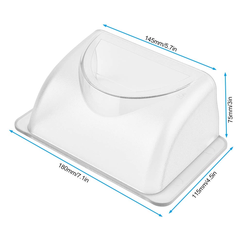 Sonew Plastic Rain Cover, Cover Doorbell, Plastic Access Controller Cover for Door Phone, Access Control, Doorbell - Clear