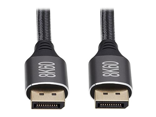 Tripp Lite DisplayPort 1.4 Cable, 8K DisplayPort to DisplayPort Cable, 8K@60Hz, DP to DP, HDR, HBR3, HDCP 2.2, 4:4:4, BT.2020, Gold Plated M/M, 9 Ft