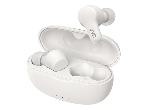 JVC Gumy True Wireless Earbuds, Bluetooth 5.3, Charging Case, 24-Hour Playback, IPX4 Water Resistant, Comfortable Secure Fit with XS/S/M/L Earpieces…