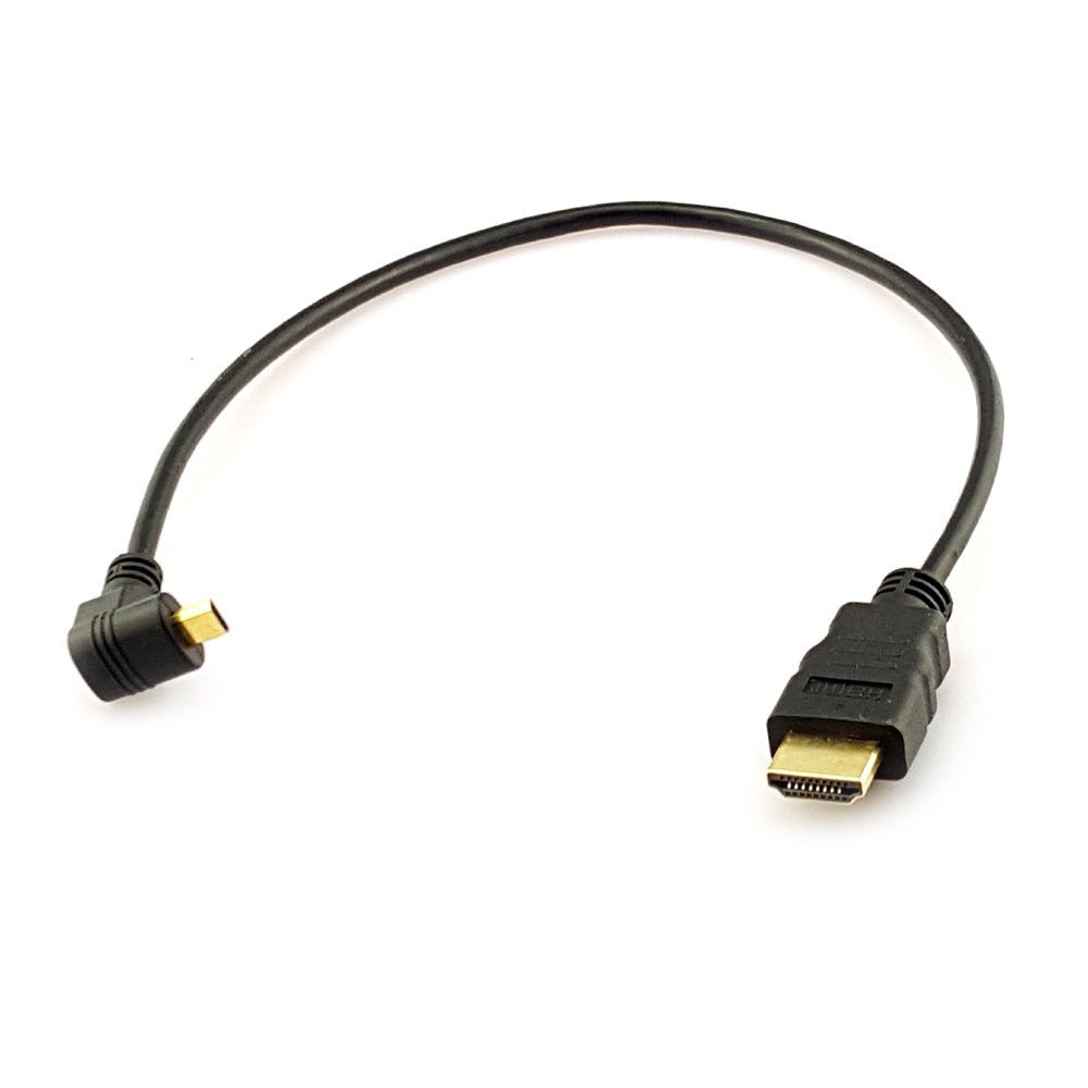 Seadream 1Foot 90 Degree Down Angle Micro HDMI Male to HDMI Male Cable Connector (1Pack Down Angle)