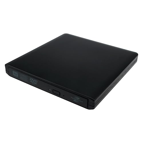 QAREQU LightScribe Burner External USB 3.0 DVD Dual Layer CD Writer Disc Labeling Drive for PC Mac Computer Laptop